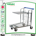 Heavy Duty Metallic Warehouse Platform Trolley Cart